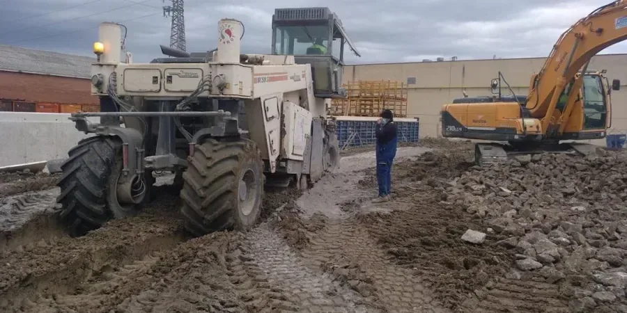 Illustrative image of Lime and cement stabilization in Allentown