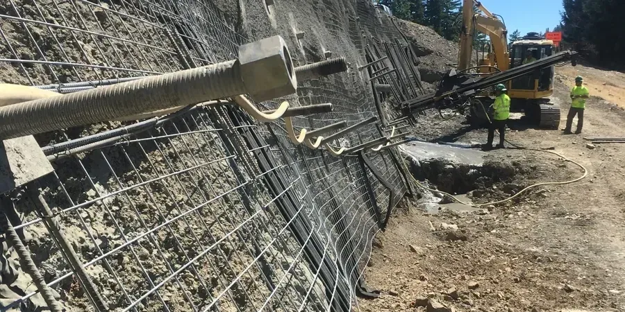 Illustrative image of Slope stabilization design in Allentown