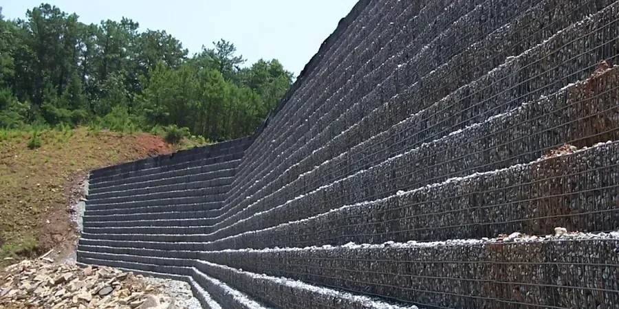 Illustrative image of MSE (Mechanically Stabilized Earth) wall design in Allentown